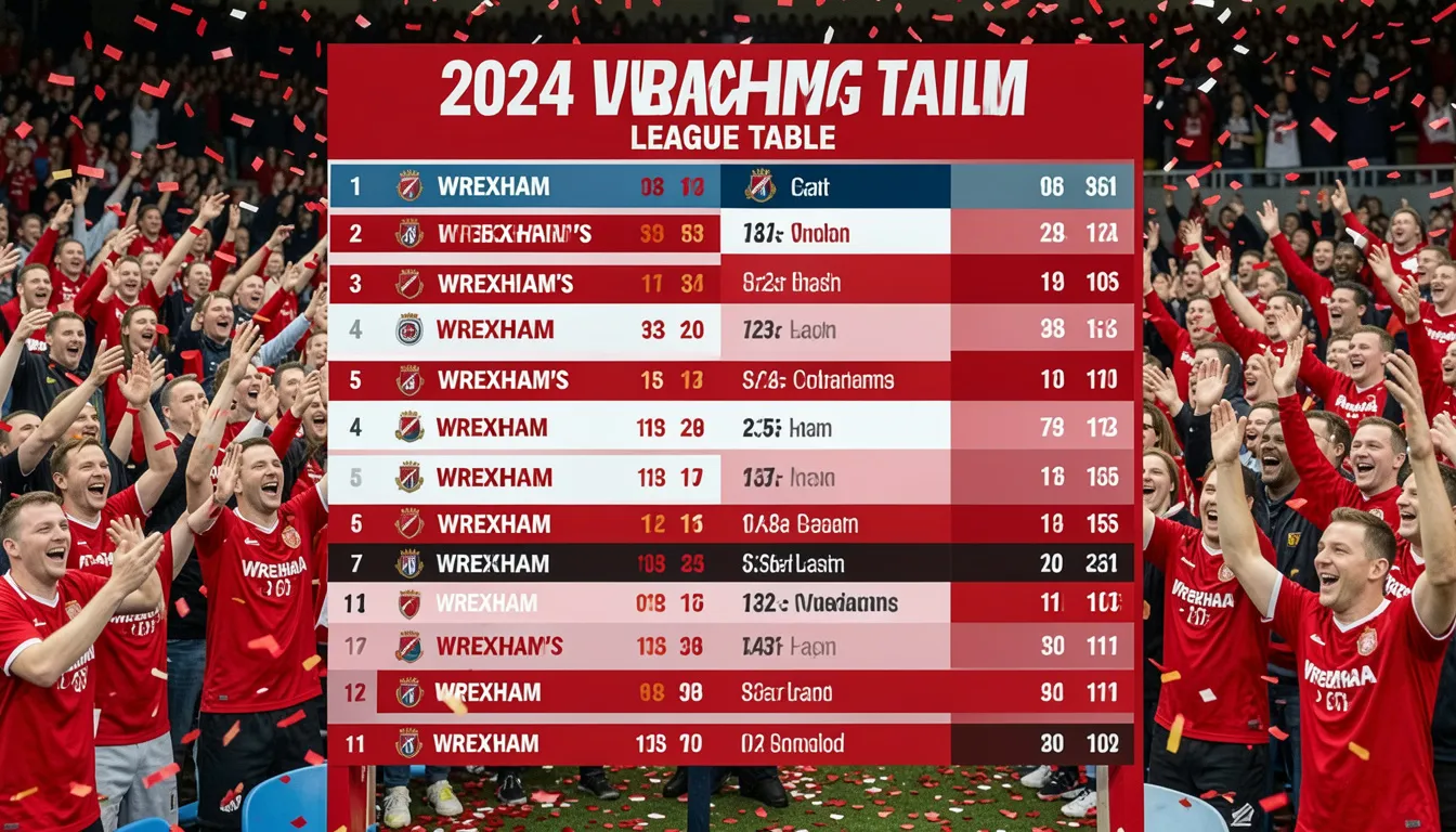 Wrexham Standings 2024