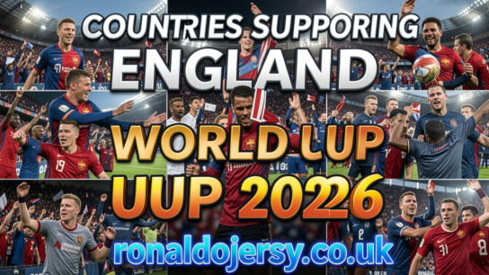 Countries supporting England in World Cup 2026