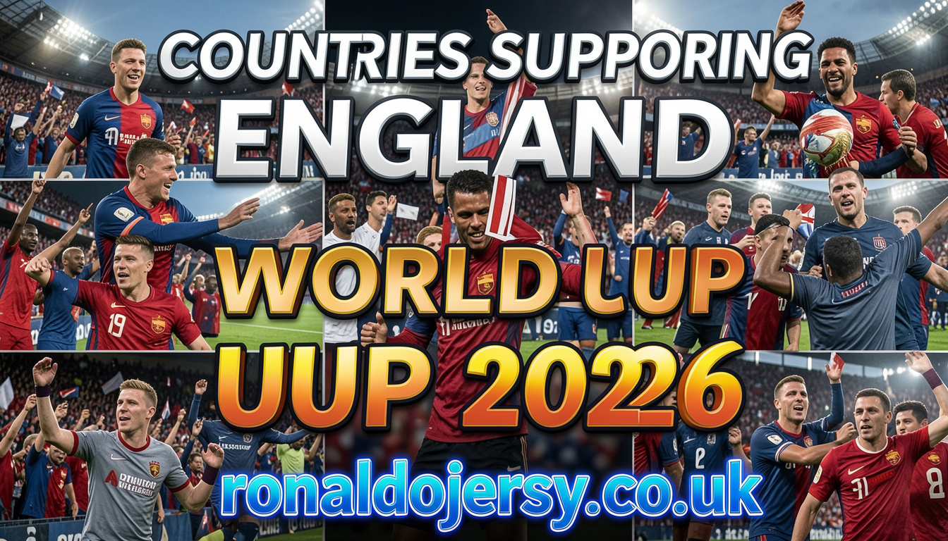 Countries supporting England in World Cup 2026