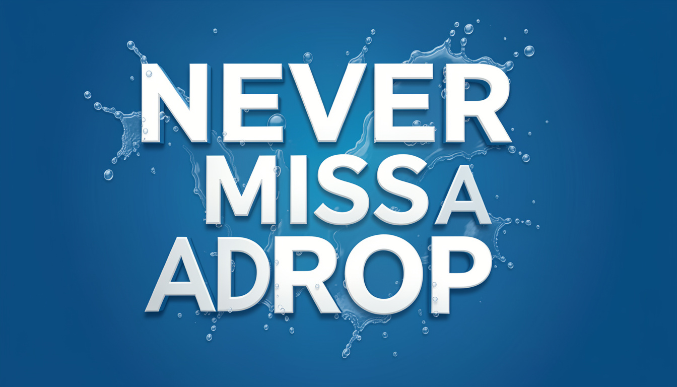 Never Miss a Drop