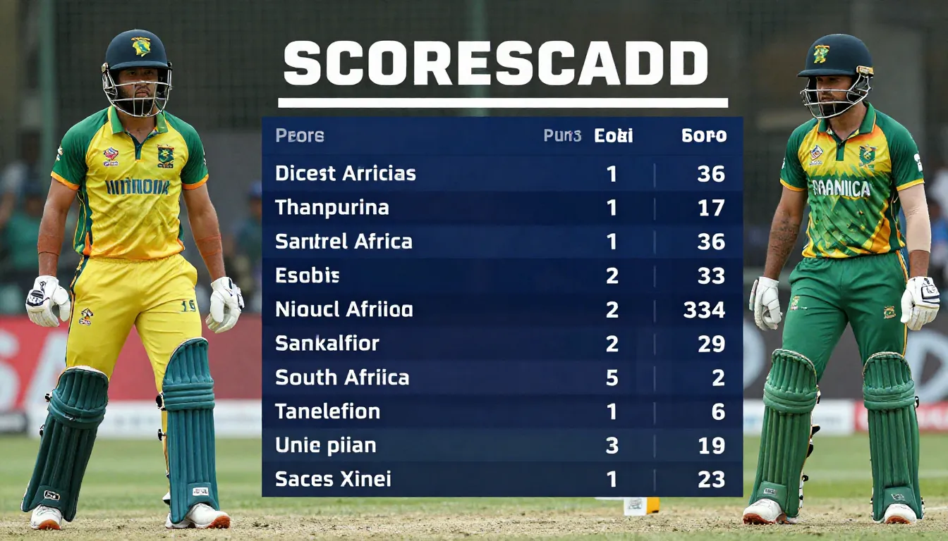 West Indies Cricket Team vs South Africa National Cricket Team Match Scorecard