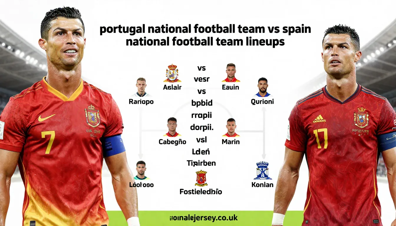 portugal national football team vs spain national football team lineups