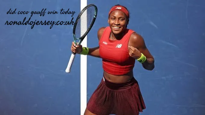 did coco gauff win today